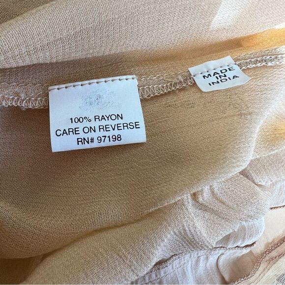 Nataya Fairy Edwardian Chiffon Floral Maxi Dress NWT Large - Picture 8 of 9